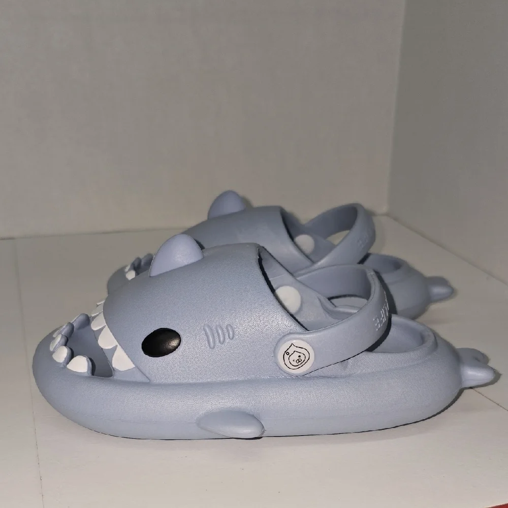 Kids Shark Design Shoes - Gray